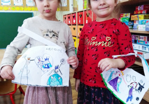 Małe projektantki - Małgosia i Paulinka.